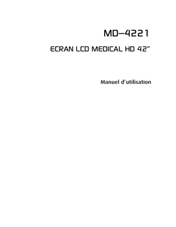 Barco MD-4221 Mode d'emploi | Fixfr