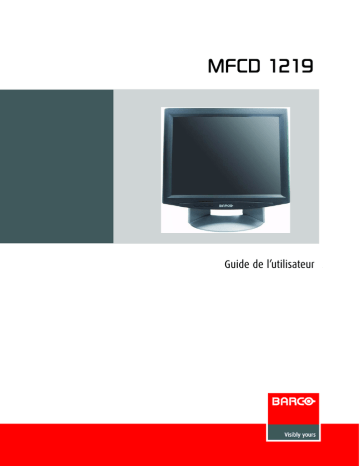 Barco MFCD-1219 TS Mode d'emploi | Fixfr
