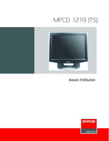 Barco MFCD-1219 TS Mode d'emploi | Fixfr