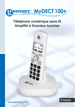 Geemarc MyDECT100  Mode d'emploi