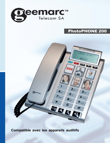 Geemarc PHOTOPHONE200 Mode d'emploi | Fixfr