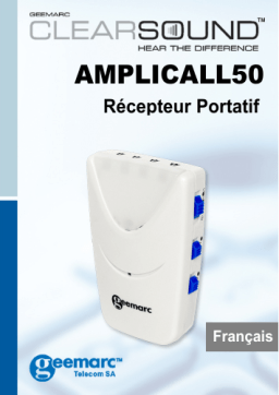 Geemarc AMPLICALL 50 Mode d'emploi