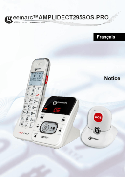 Geemarc AMPLIDECT295 SOS-PRO Mode d'emploi