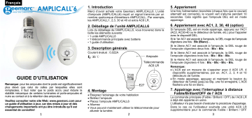 Geemarc AMPLICALL 6 Mode d'emploi | Fixfr