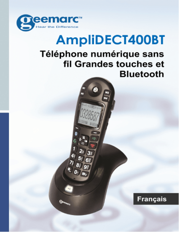 Geemarc AMPLIDECT400 BT Mode d'emploi | Fixfr