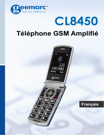 Geemarc CL8450 Mode d'emploi | Fixfr