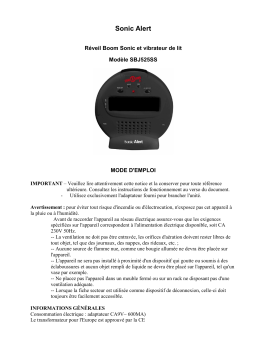 Geemarc SBJ525SS Mode d'emploi