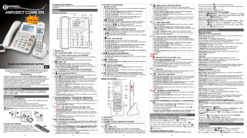 Geemarc AMPLIDECT COMBI 595 Mode d'emploi | Fixfr