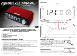 Geemarc VISO TEMPO 200 Mode d'emploi