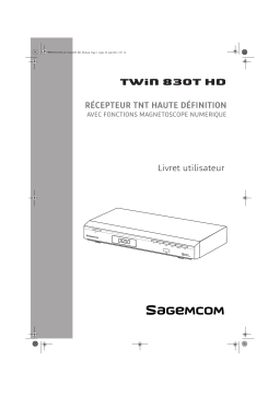 SAGEMCOM Twin 830T HD Mode d'emploi