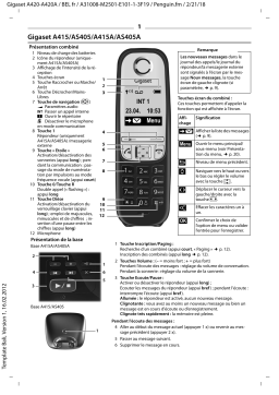 Gigaset AS405A Trio Mode d'emploi