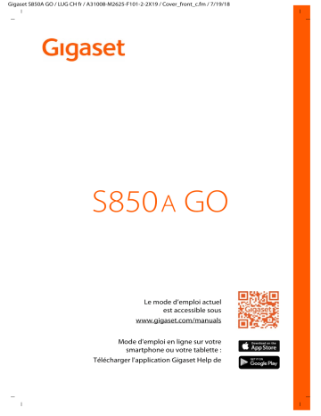 Gigaset S850A GO Mode d'emploi | Fixfr