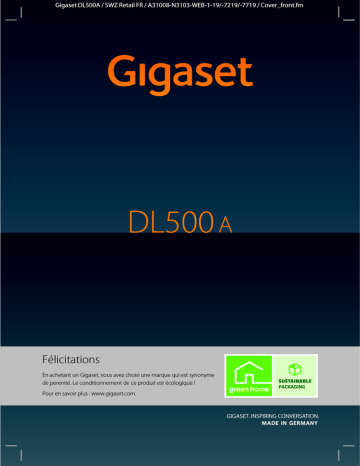 Gigaset DL500A Mode d'emploi | Fixfr