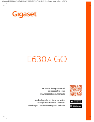 Gigaset E630A GO Mode d'emploi | Fixfr