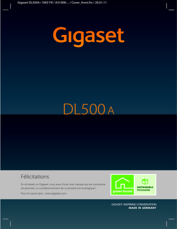 Gigaset DL500A Mode d'emploi | Fixfr