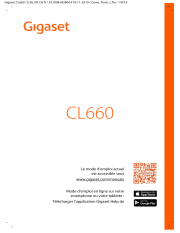 Gigaset CL660 Mode d'emploi | Fixfr