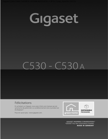 Gigaset C530A Mode d'emploi | Fixfr