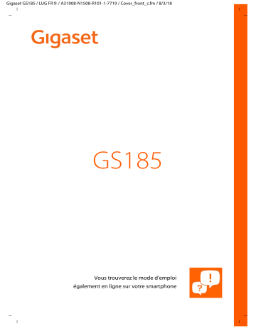 Full Display HD Glass Protector | GS185 | Gigaset Book Case SMART Mode d'emploi | Fixfr