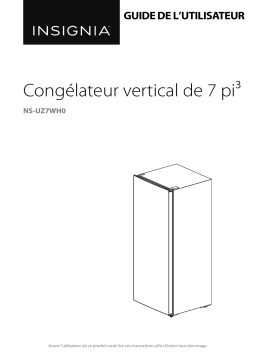 Insignia NS-UZ7WH0 7 Cu. Ft. Upright Freezer Mode d'emploi