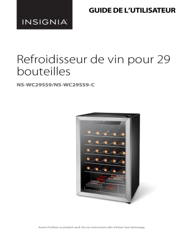 Insignia NS-WC29SS9 29-Bottle Wine Cooler Mode d'emploi | Fixfr