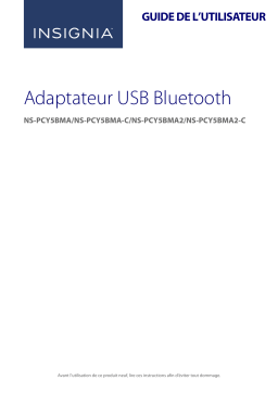 Insignia NS-PCY5BMA Bluetooth 4.0 USB Adapter Mode d'emploi