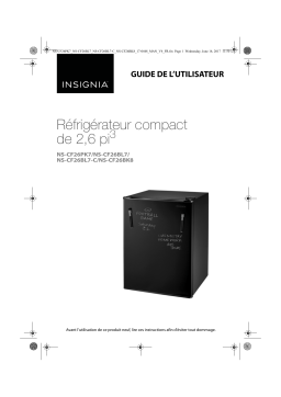 Insignia NS-CF26BL7 2.6 Cu. Ft. Dry-Erase Mini Fridge Mode d'emploi