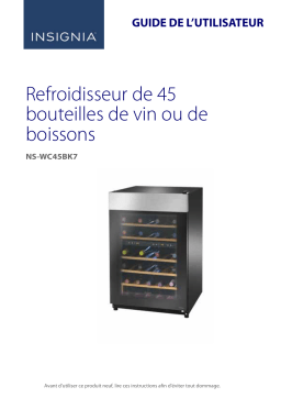 Insignia NS-WC45BK7 45-Bottle Wine Cooler Mode d'emploi