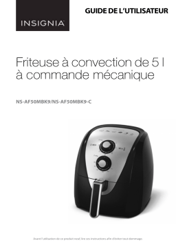 Insignia NS-AF50MBK9 Analog Air Fryer - Family Size Mode d'emploi