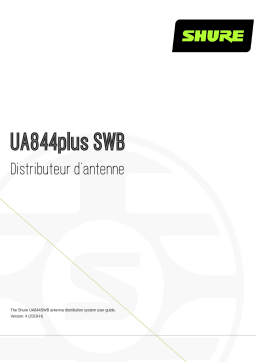 Shure UA844SWBplus Antenna Distribution System Mode d'emploi