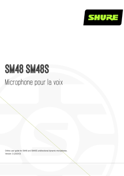 Shure SM48-SM48S Vocal Microphone Mode d'emploi