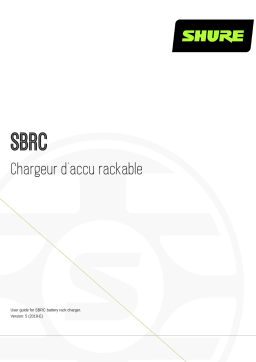 Shure SBRC Battery Rack Charger Mode d'emploi