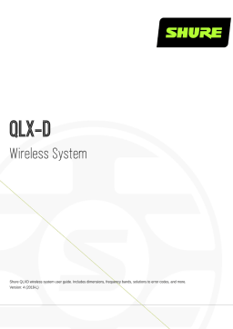 Shure QLXD Wireless System Mode d'emploi