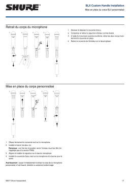 Shure BLX-Custom Handle Installation Mode d'emploi