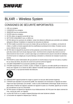 Shure BLX4R Wireless System Mode d'emploi