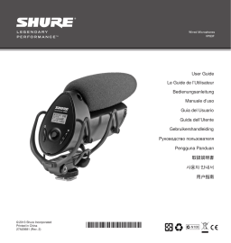 Shure VP83F Camera-Mount Condenser Microphone with Integrated Flash Recording Mode d'emploi