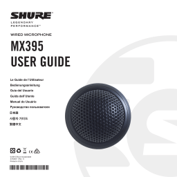 Shure MX395 Low-Profile Boundary Microphone Mode d'emploi