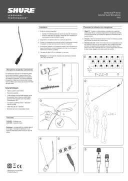 Shure CVO Overhead Condenser Microphones Mode d'emploi