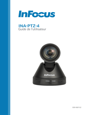 Infocus INA-PTZ-4 RealCam PTZ Camera Mode d'emploi | Fixfr