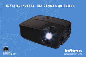 IN2126x | IN2128HDx | Infocus IN2124x Network Projector Mode d'emploi | Fixfr