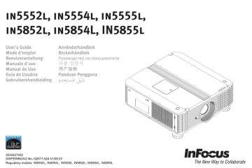 IN5555L | Infocus IN5552L Projector Mode d'emploi | Fixfr