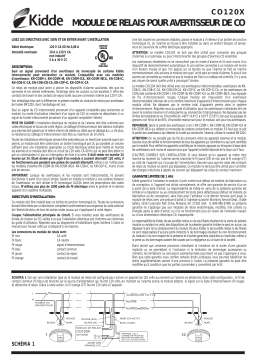 Kidde CO120X Auxiliary Device Mode d'emploi