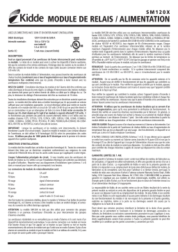 Kidde SM120X Auxiliary Device Mode d'emploi