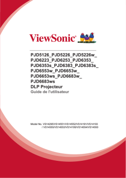 ViewSonic PJD6353s-S PROJECTOR Mode d'emploi