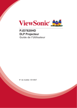 ViewSonic PJD7820HD-S PROJECTOR Mode d'emploi