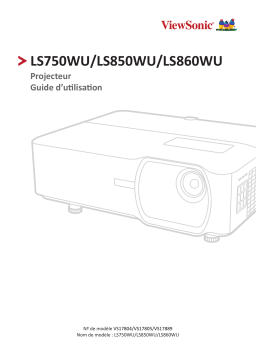 ViewSonic LS860WU PROJECTOR Mode d'emploi