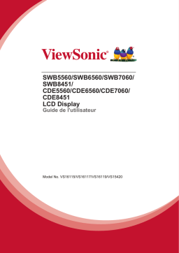 ViewSonic CDE8451-TL DIGITAL SIGNAGE Mode d'emploi