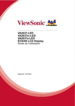 ViewSonic VA2037a-LED-S MONITOR Mode d'emploi