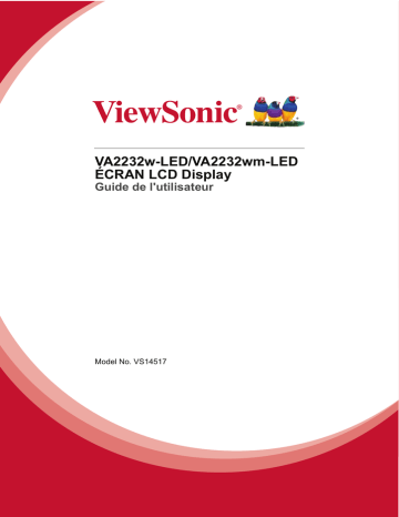 ViewSonic VA2232wm-LED-S MONITOR Mode d'emploi | Fixfr