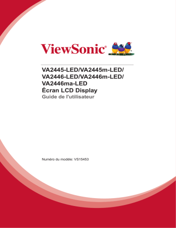 ViewSonic VA2446m-LED-S MONITOR Mode d'emploi | Fixfr