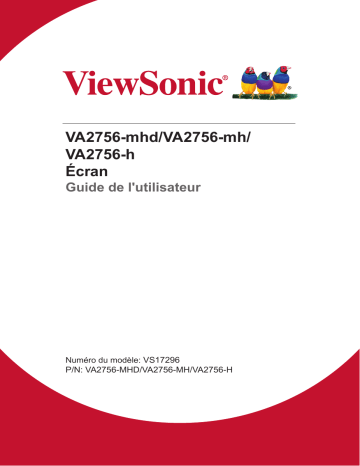 VA2756-MHD-S | ViewSonic VA2756-mhd MONITOR Mode d'emploi | Fixfr
